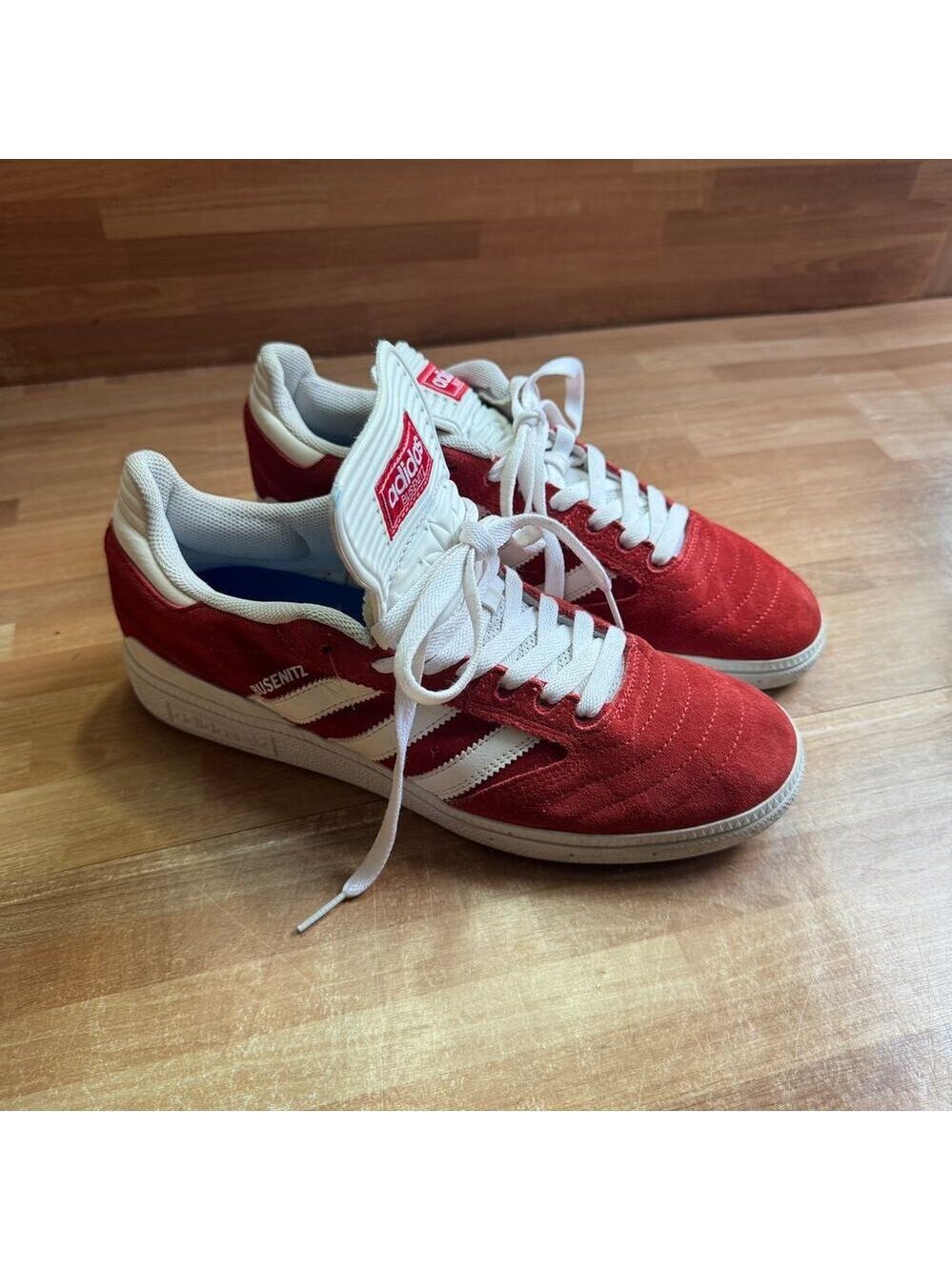 Adidas Busenitz sneakers size 8.5 unisex. Red